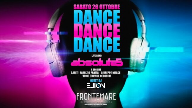 Dance dance dance del 26 Ottobre 2024 al Frontemare di Rimini