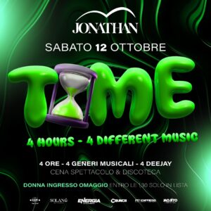 Time del 12 Ottobre al Jonathan di San Benedetto