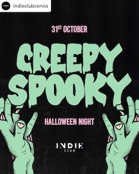 Halloween alla discoteca Indie di Cervia. 31 Ottobre 2024