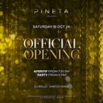 Official week opening Pineta Milano. 19 Ottobre 2024