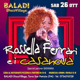 Rossella Ferrari al Baladì Torre San Patrizio. 26 Ottobre 2024