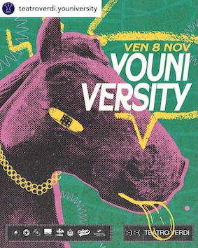 Youniversity alla discoteca Teatro Verdi Cesena. 8 Novembre 2024