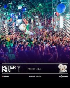 90 Wonderland alla discoteca Peter Pan Riccione. 29 Novembre 2024