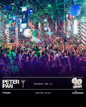 90 Wonderland alla discoteca Peter Pan Riccione. 29 Novembre 2024