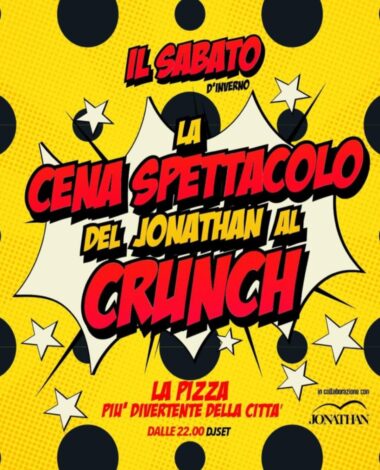 Cena spettacolo del 23 Novembre 2024 al Crunch San Benedetto