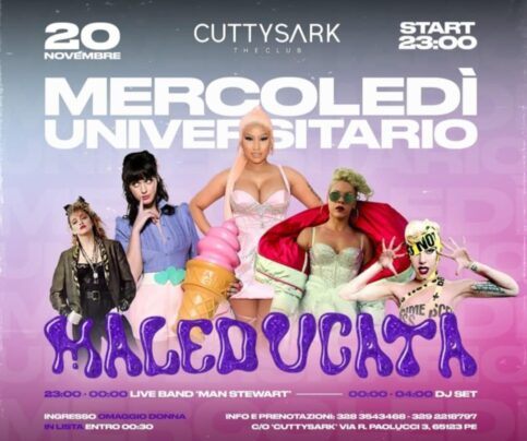 Maleducata 20 Novembre 2024 al Cutty Sark Pescara