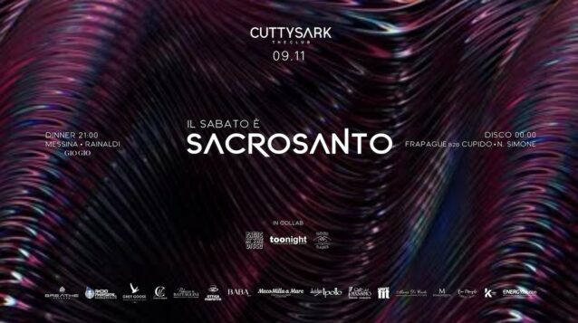 Sacrosanto del 9 Novembre 2024 al Cutty Sark di Pescara