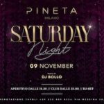 Dj Bollo alla discoteca Pineta Milano. 9 Novembre 2024