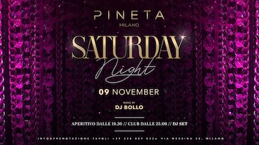 Dj Bollo alla discoteca Pineta Milano. 9 Novembre 2024