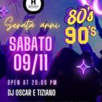 Hostaria del Castello Gradara, serata anni 80 e 90. 9 Novembre 2024