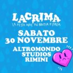 Lacrima alla discoteca Altromondo di Rimini. 30 Novembre 2024