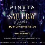 Nicola Schenetti dj alla discoteca Pineta Milano. 30 Novembre 2024