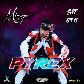 Pyrex alla discoteca Mirage di San Ginesio. 9 Novembre 2024