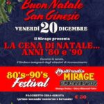 90 Festival la cena di Natale alla discoteca Mirage di San Ginesio. 20 Dicembre 2024