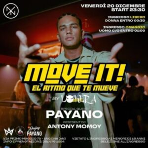 Move it del 20 Dicembre 2024 alla discoteca Nyx Ancona