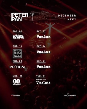 Evento Tutta Riccione alla Discoteca Peter Pan. 20 Dicembre 2024