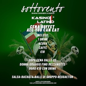 Kasino Latino al Sottovento club di Numana. 19 Gennaio 2025