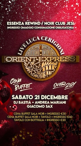 Orient Express al Noir club di Jesi. 21 Dicembre 2024