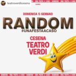 Random alla discoteca Teatro Verdi di Cesena. 5 Gennaio 2025