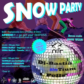 Snow Party al Noir club di Jesi. 28 Dicembre 2024