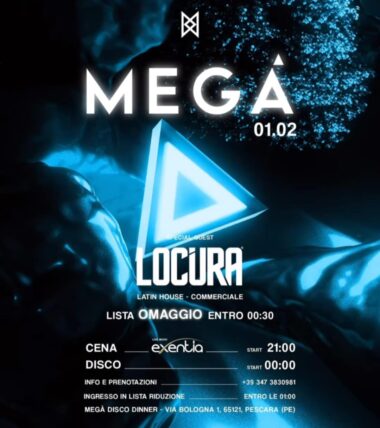 Locura alla discoteca Megà Pescara. 1 Febbraio 2025