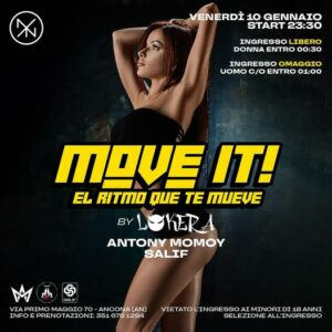 Move it del 10 Gennaio 2025 alla discoteca Nyx Ancona