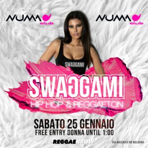 Swaggami al Numa di Bologna. Sabato 25 gennaio 2025