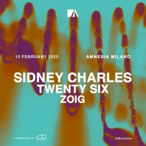 Sidney Charles alla discoteca Amnesia di Milano. 15 Febbraio 2025