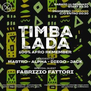 Timba Lada alla discoteca Nyx Ancona. 11 Gennaio 2025