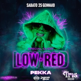 Low Red alla discoteca Tris Orciano di Pesaro. 25 Gennaio 2025