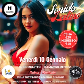 Sonido Latino Hostaria del Castello Gradara. 10 Gennaio 2025