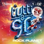 Tutti a 90 alla discoteca Rock Planet di Cervia. 1 Febbraio 2025