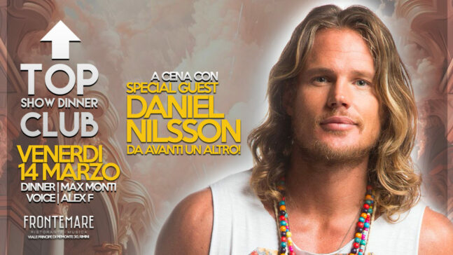 Daniel Nilsson al Top Club di Rimini. 14 Marzo 2025