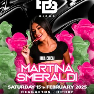 Martina Smeraldi alla discoteca BB di Cupramarittima. 15 Febbraio 2025