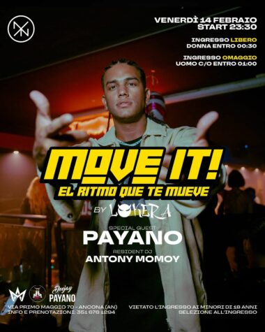 Move it del 14 Febbraio 2025 alla discoteca Nyx Ancona