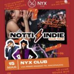 Notte indie del 15 Marzo 2025 alla discoteca Nyx Ancona