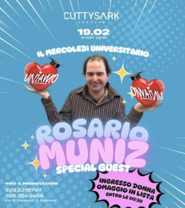 Rosario Muniz al Cutty Sark di Pescara. 19 Febbraio 2025