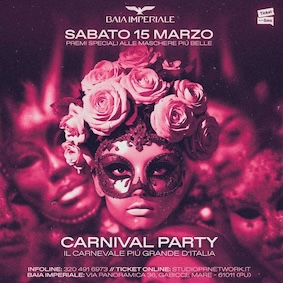 Carnevale alla discoteca Baia Imperiale di Gabicce Mare. 15 Marzo 2025