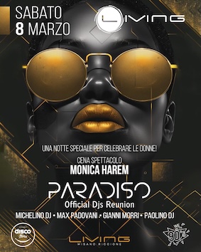 Festa Della Donna alla discoteca Living Riccione. 8 Marzo 2025