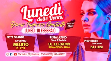 Mojito live band alla discoteca Bollicine di Riccione. 10 Febbraio 2025