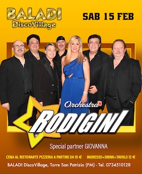 Orchestra Rodigini al Baladì Torre San Patrizio. 15 Febbraio 2025