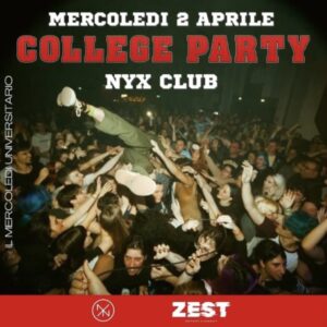 College party alla discoteca Nyx Ancona. 2 Aprile 2025