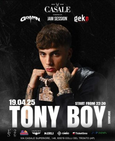 Tony Boy ospite presso Hotel Casale San Benedetto. 19 Aprile 2025