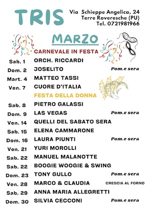 Elena Cammarone al dancing Tris Orciano di Pesaro. 15 Marzo 2025