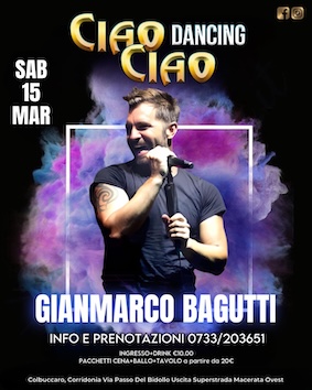 Gianmarco Bagutti al Ciao Ciao Samanà Minuit. 15 Marzo 2025