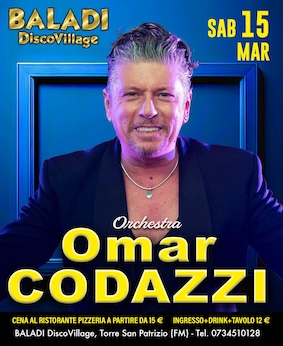 Omar Codazzi al Baladì Torre San Patrizio. 15 Marzo 2025