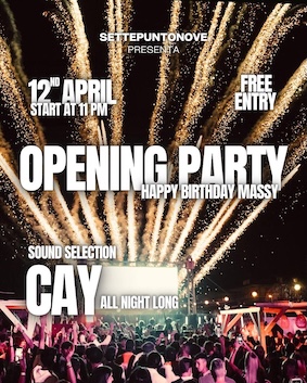 Opening Party Settepuntonove Porto San Giorgio. 12 Aprile 2025