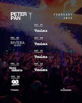 Rimini Bellissima alla Discoteca Peter Pan Riccione. 21 Febbraio 2025