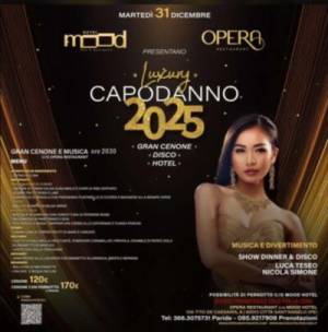 Capodanno Luxury 2025 presso Opera restaurant Pescara